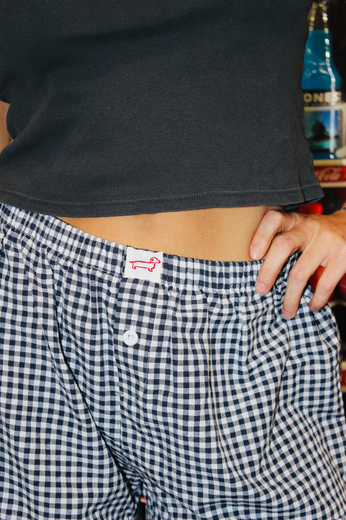 Endsley | Gingham Boxer Shorts, S/M