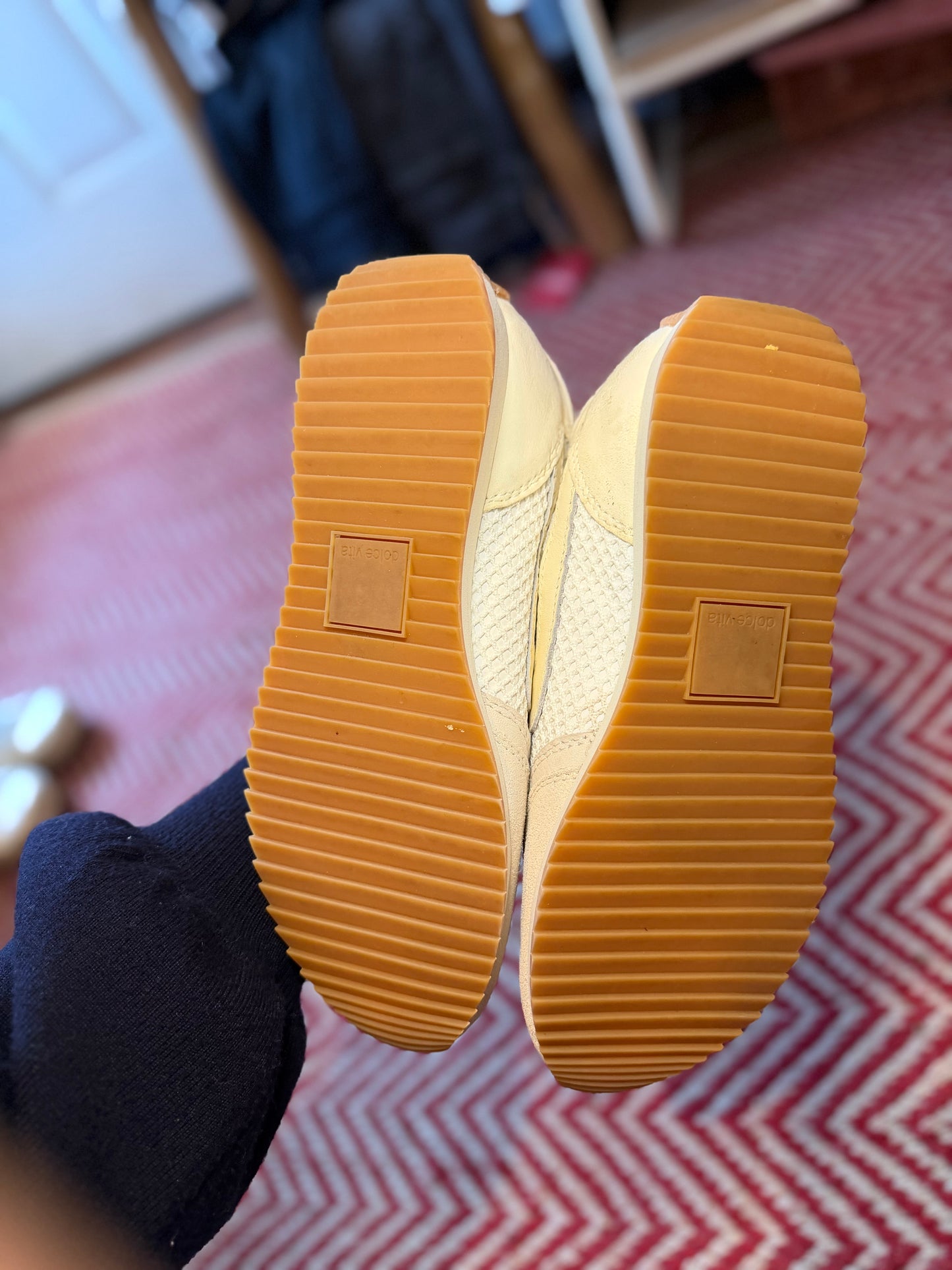 Dolce Vita | White Woven Mesh Sneakers, 9