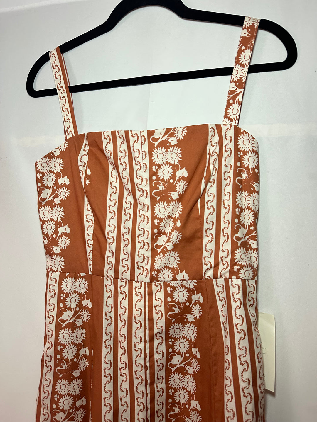 Parterre | Orange Floral Maxi Dress, XXS