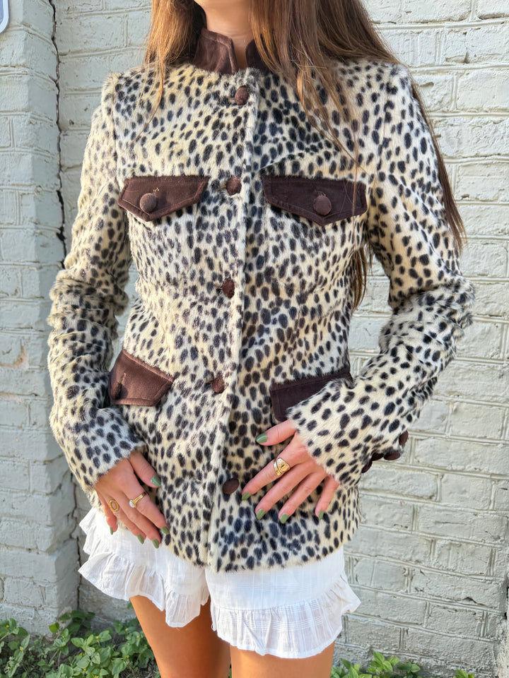 Carelli | Carol Leopard Jacket, XS