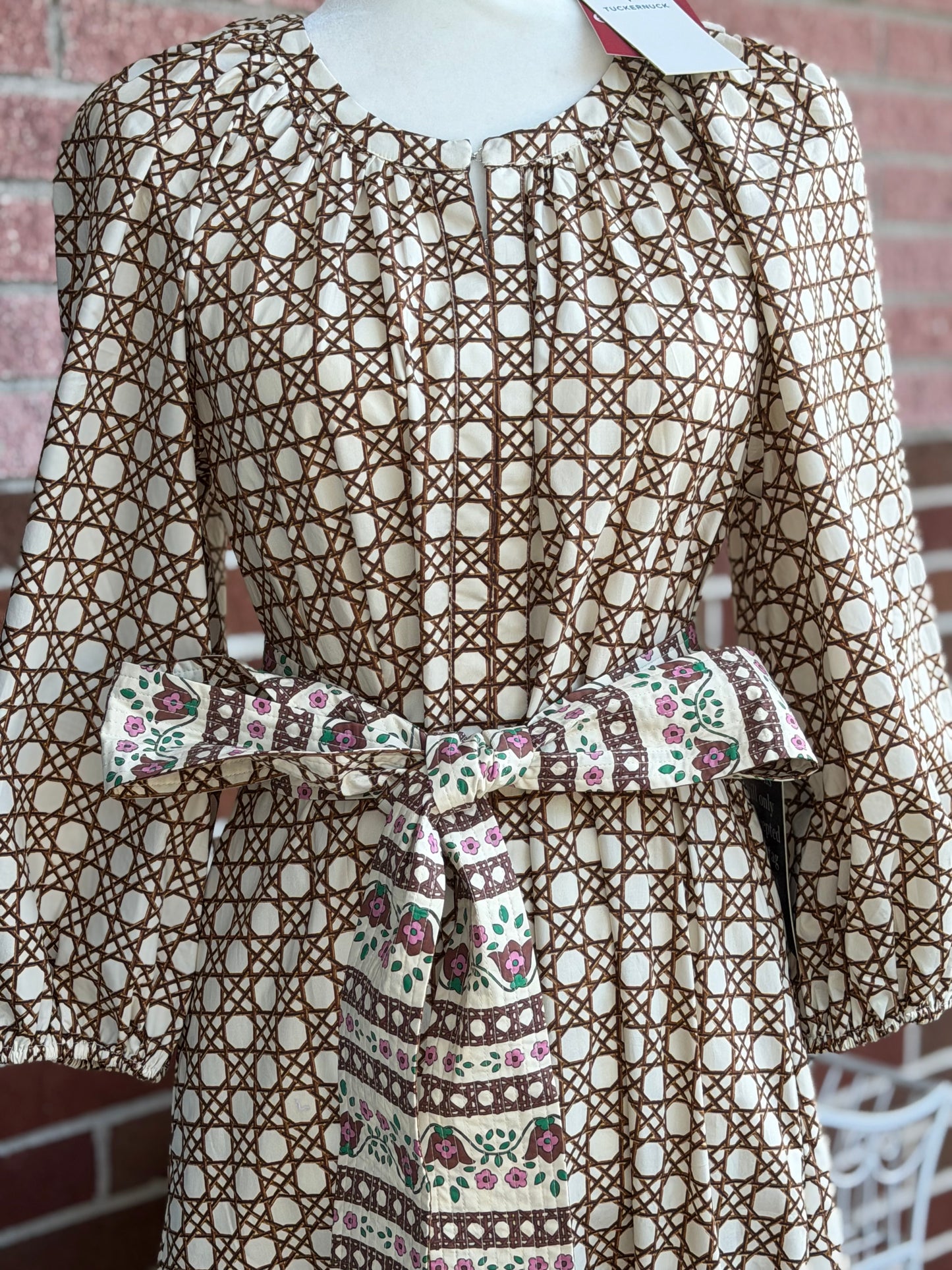 Tuckernuck | Quarter Sleeve Patterned Maxi Dress, S