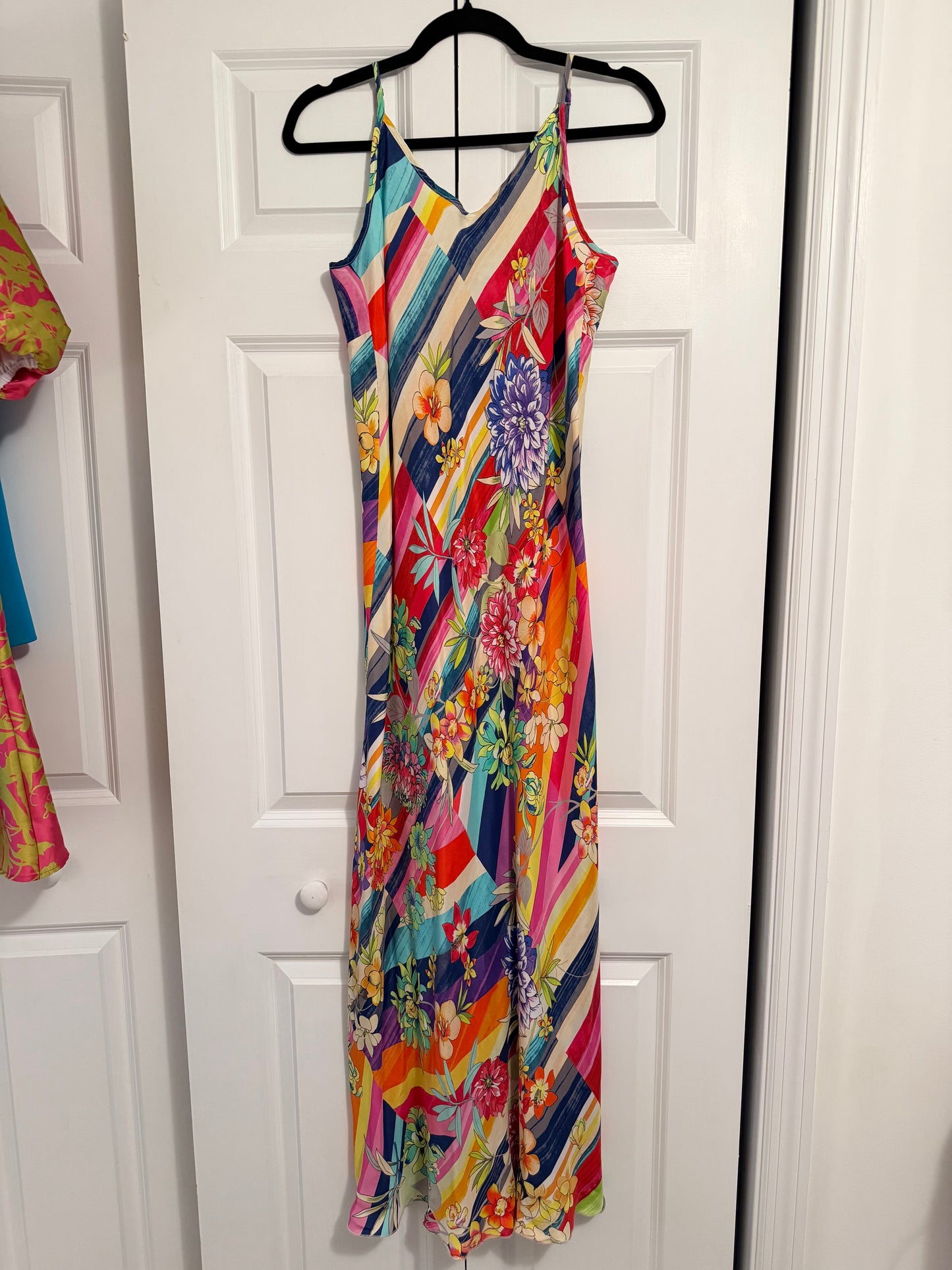 Johnny Was | Gigianna Floral Slip Maxi Dress, M