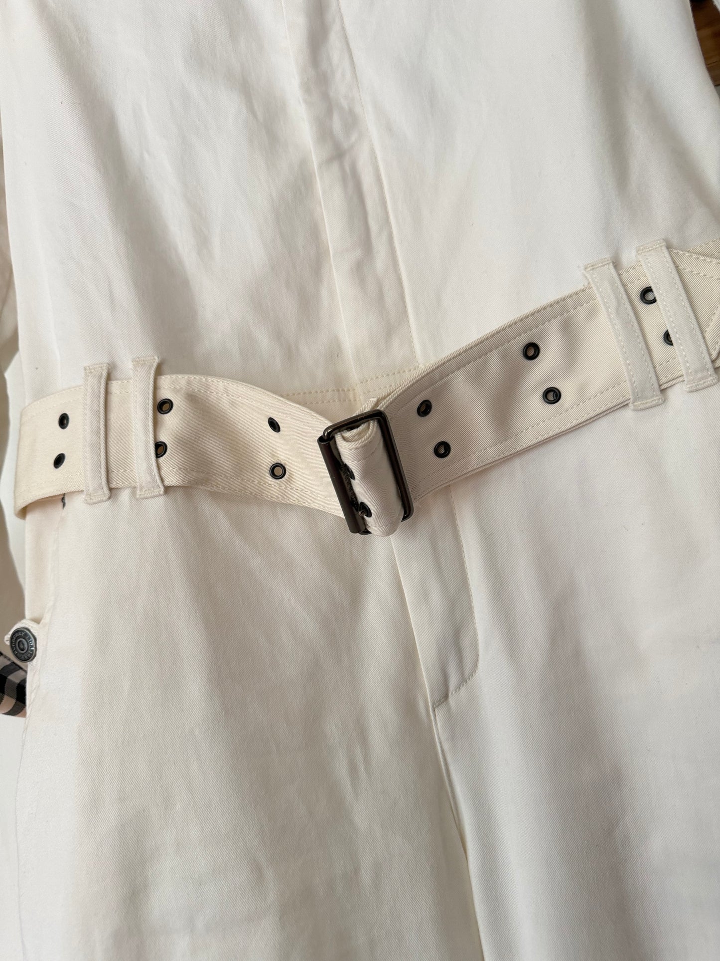 Burberry| Off-White  Denim Jumpsuit, 4/6