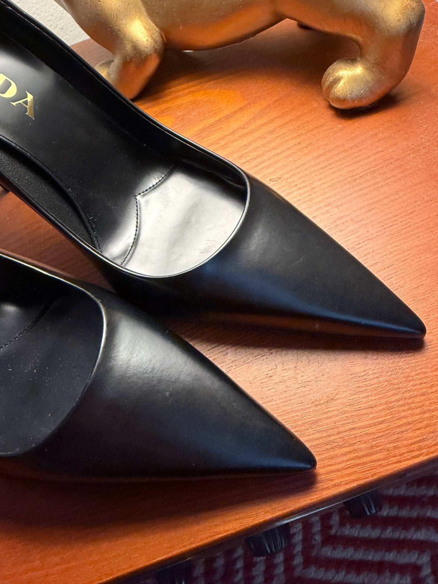 Prada | Black Leather Pumps, 38