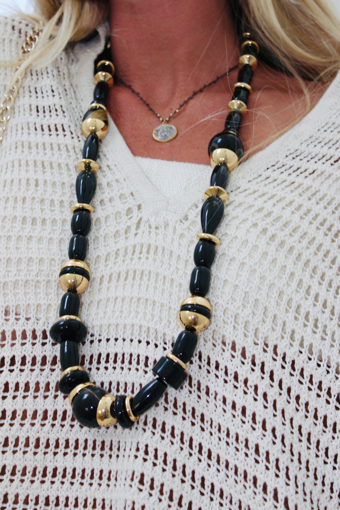 Julietta  | Ada gold-tone beaded necklace