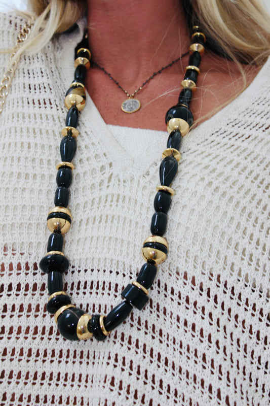 Julietta  | Ada gold-tone beaded necklace