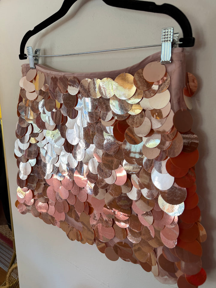 J Crew | Blush Sequin Skirt, 8