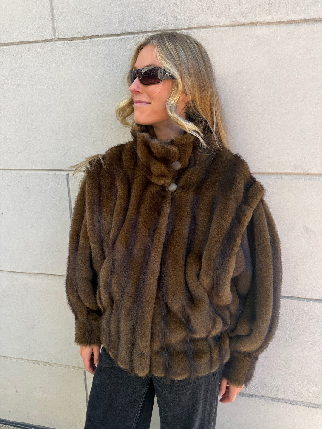 Ducie | Katja Fur Jacket, XS (Oversized)
