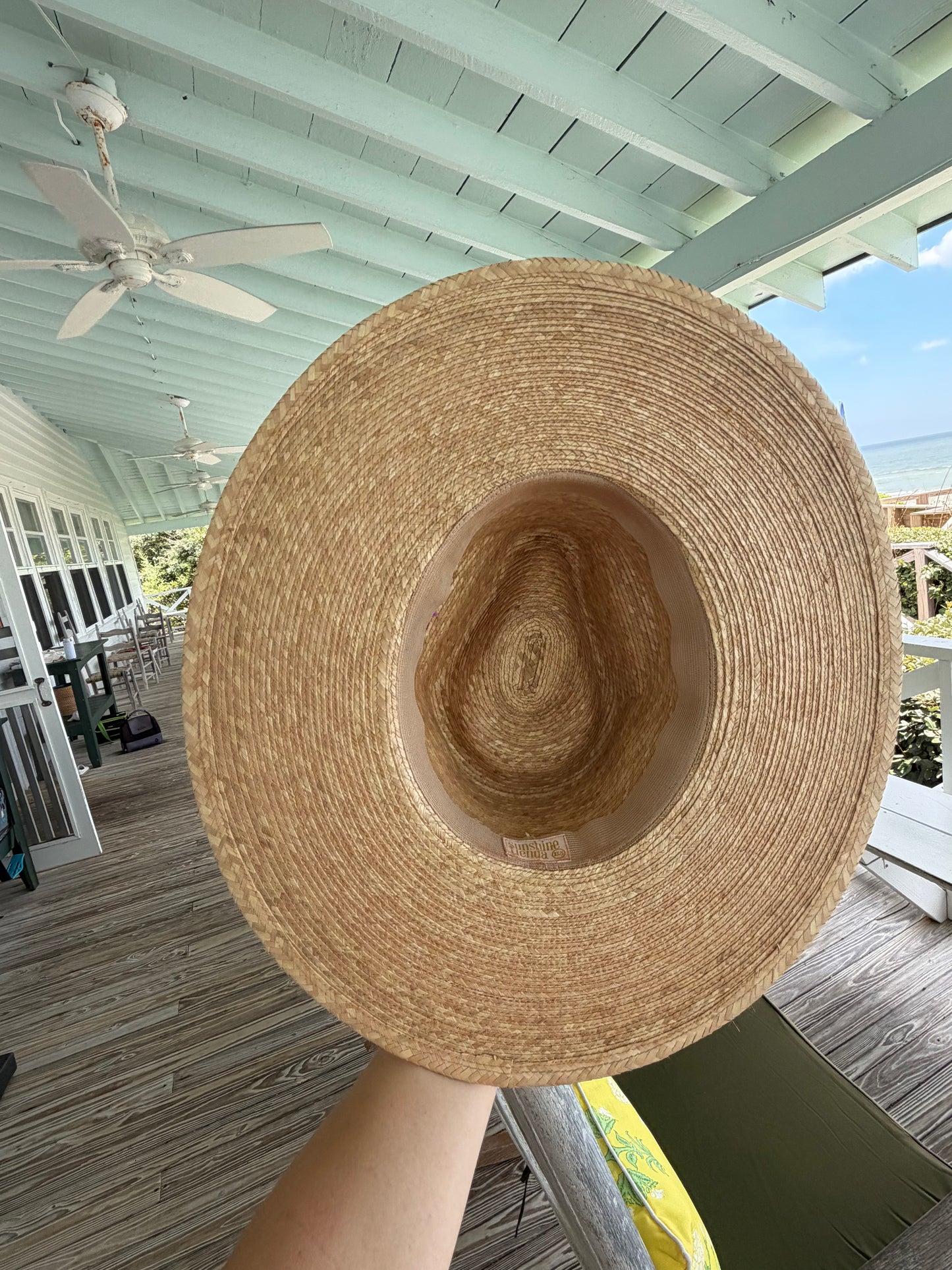 Sunshine Tienda | "She Sells Seashells" Palm Hat, XS/S