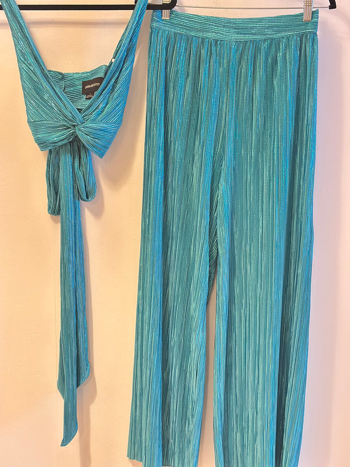 Sabina Musáyev | Shimmery Aqua Set