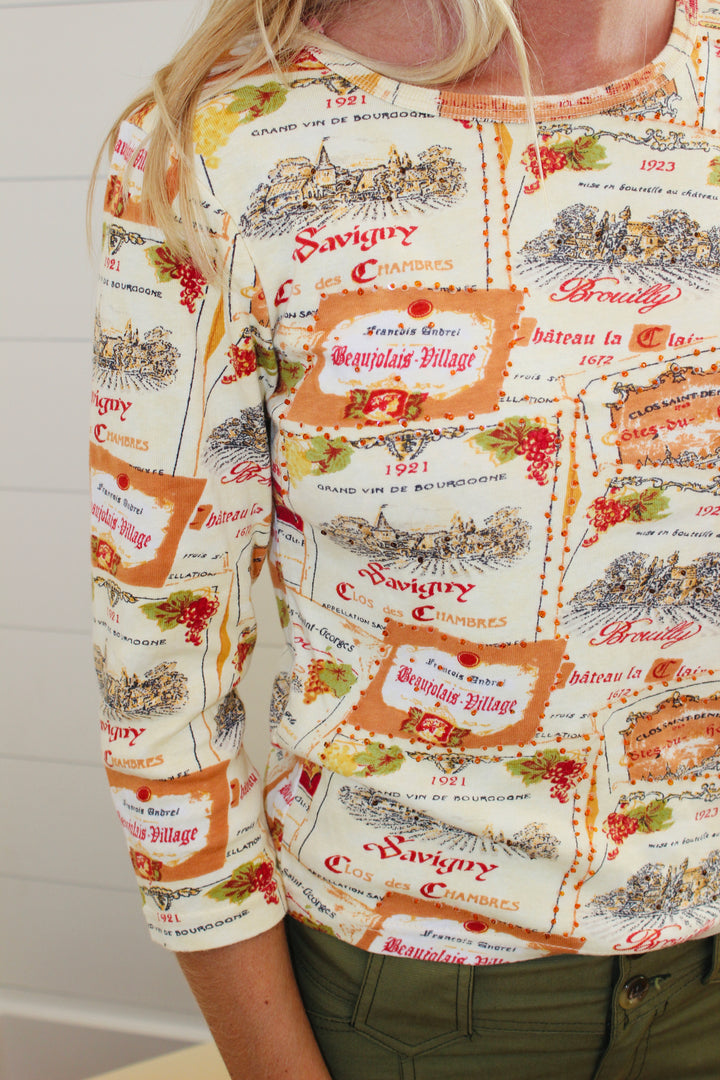 Take Two | Vintage Wine Vineyard Top, S