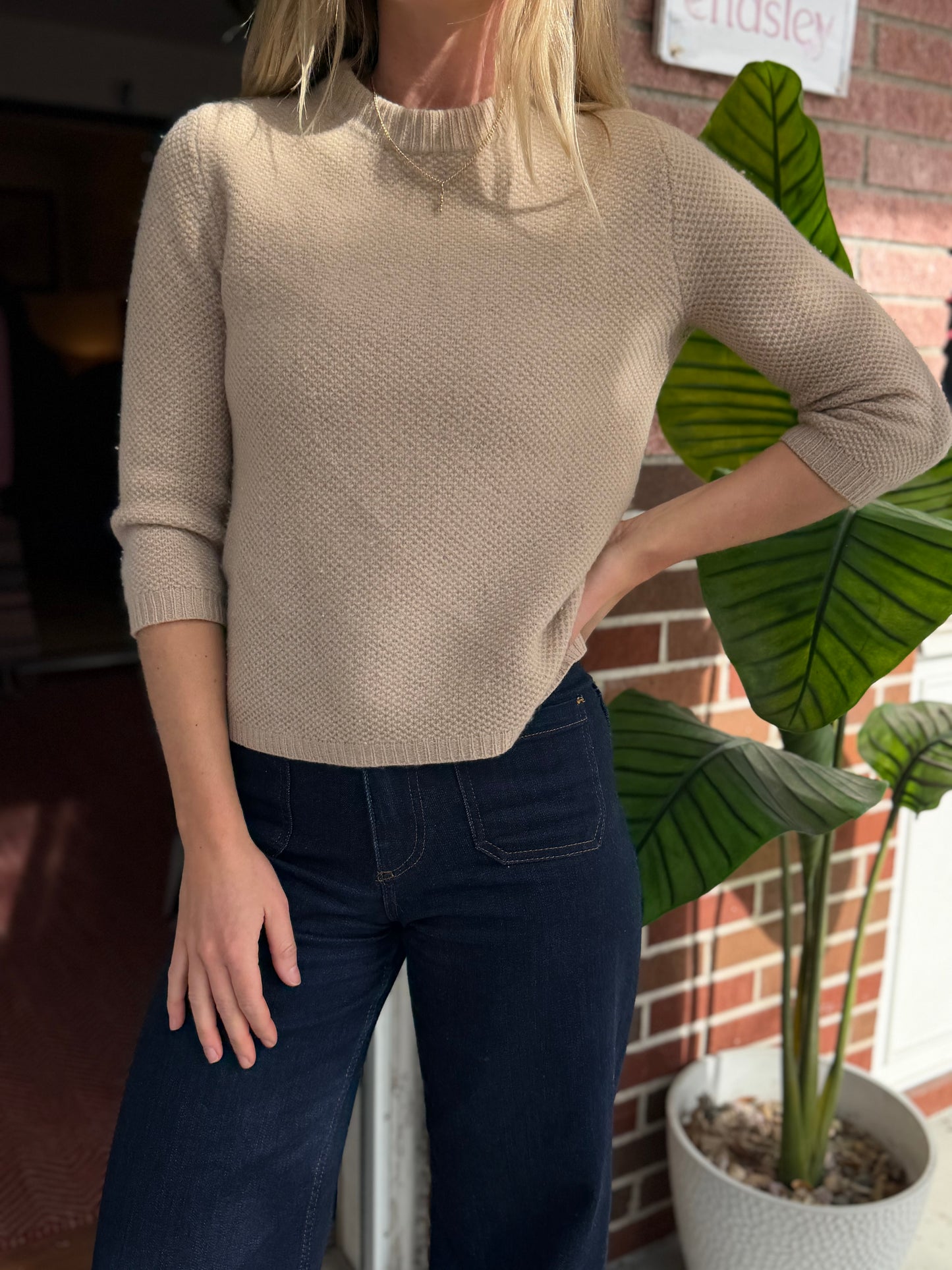Zara | Knit Cashmere Sweater, M