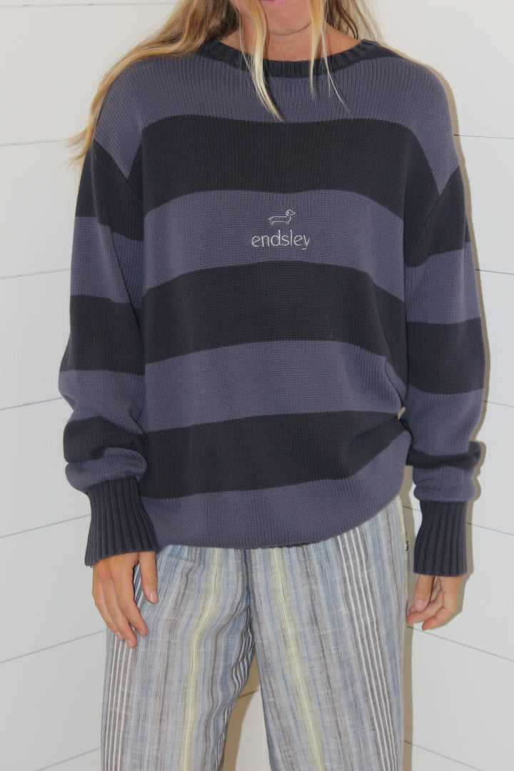 Endsley | Doxie Striped Sweater, L