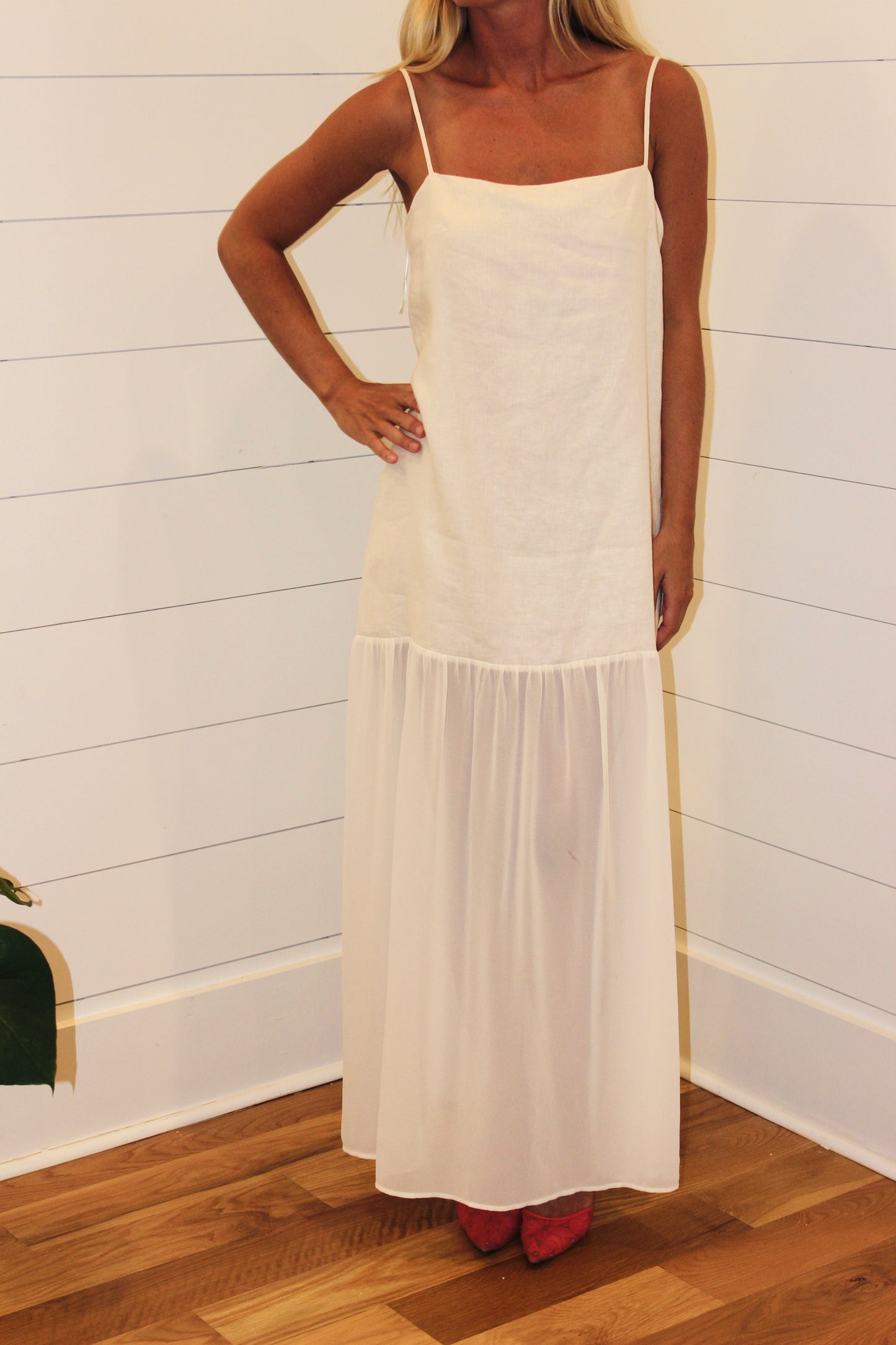 Few Moda x Ali Sisto Daniel | Mally Linen Dress, M