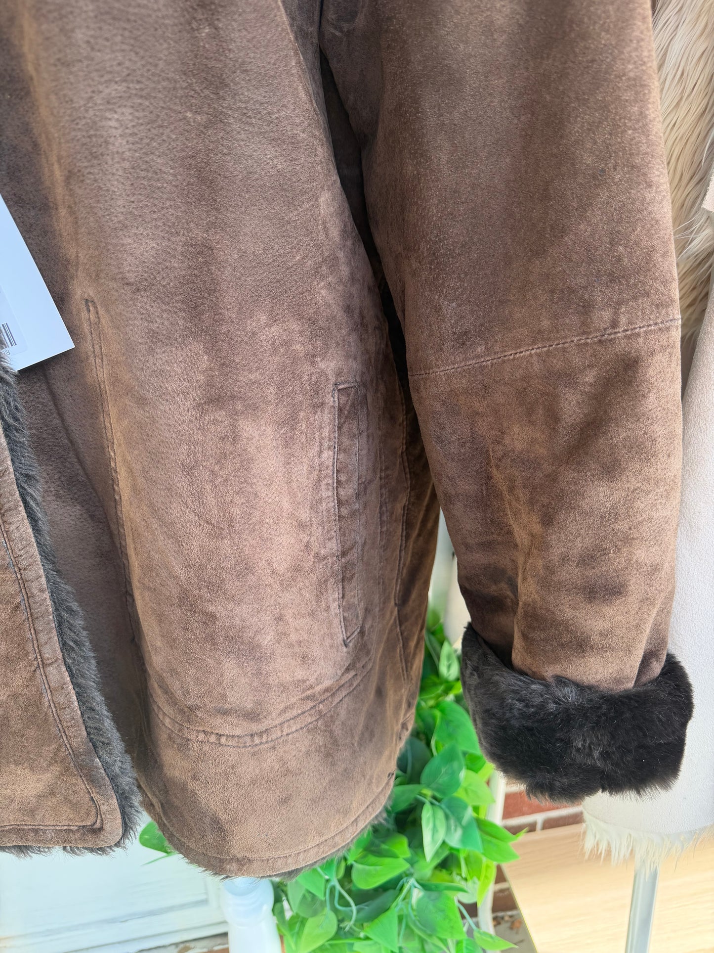 Jones New York Sport | Vintage Brown Suede Shearling, L