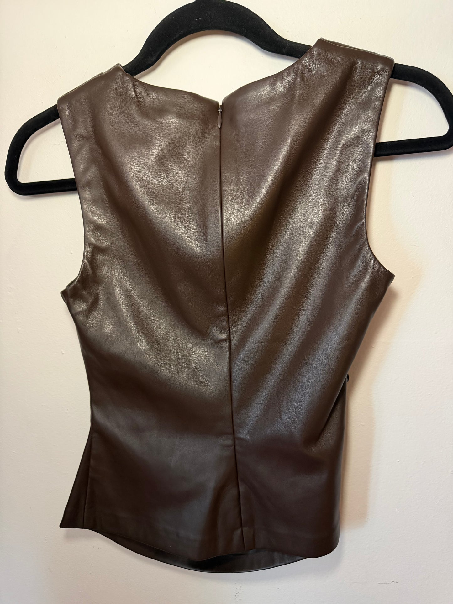 Joe's Jeans | Meg Vegan Leather Top, XS