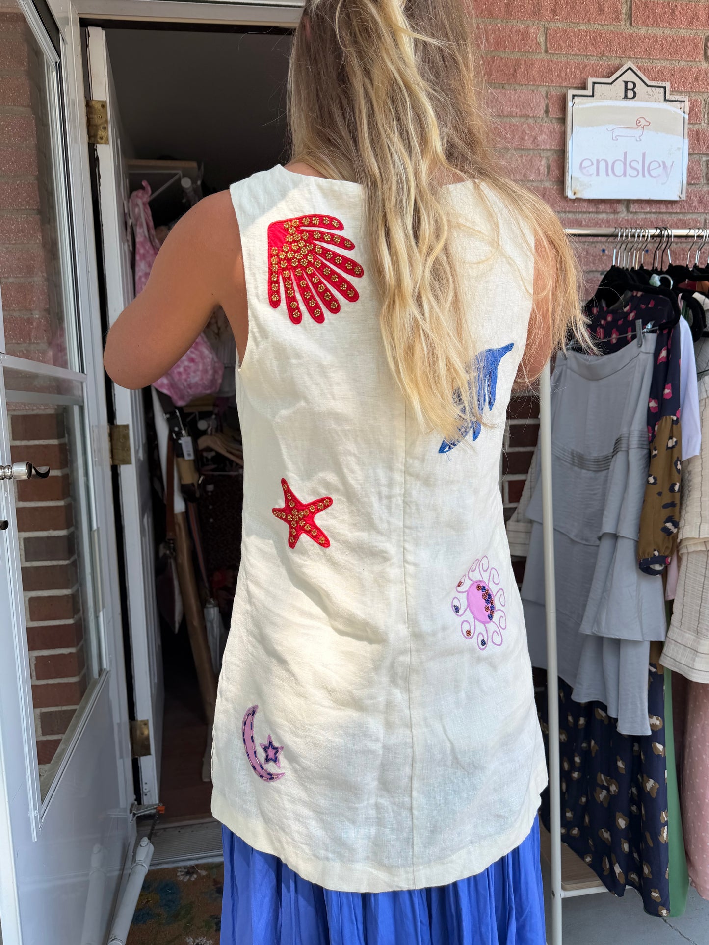 Medusa | Mini Floral Cut Coverup/Long Tunic, S