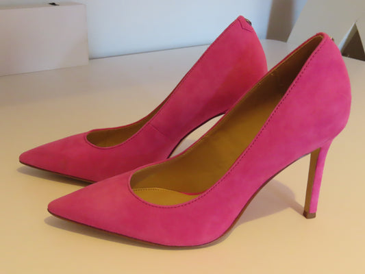 Sam Edelman | Hazel Pointed Toe Pump Hot Pink | Suede