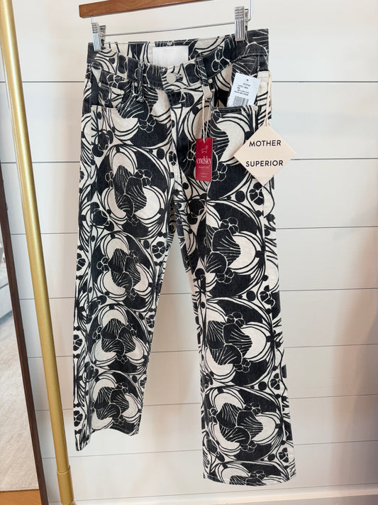 Mother | Curly Cue Straight Leg Jeans, 26