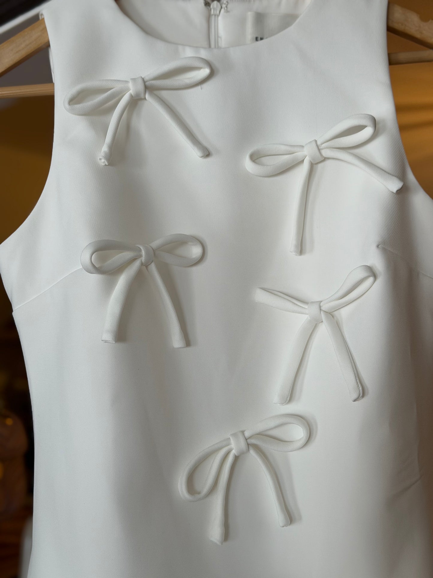 English Factory | Bow Applique Hepburn Dress, S