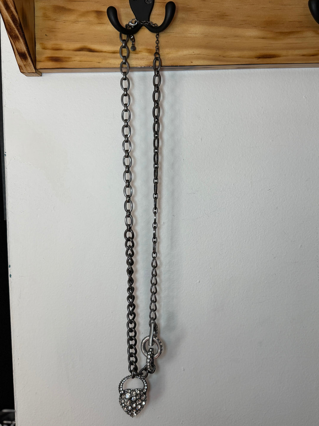 Long Chunky Heart Necklace