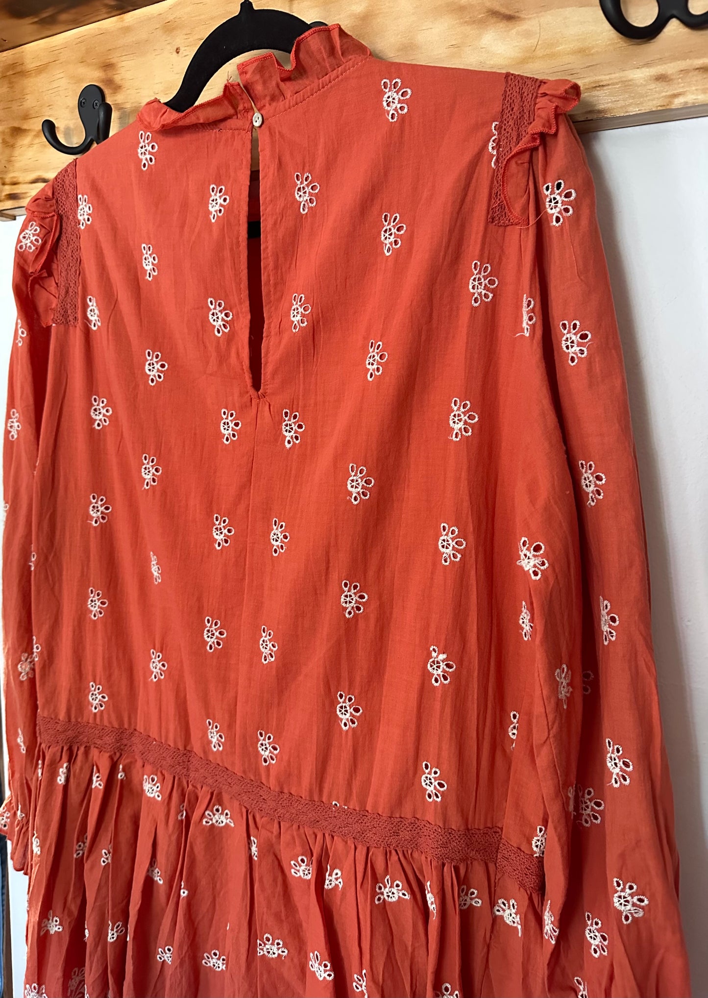 Aly Daly | Orange Eyelet Dress, L