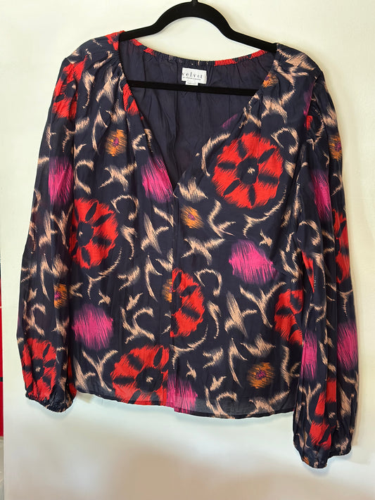 Velvet by Graham and Spencer | Patterned Long Sleeve Top