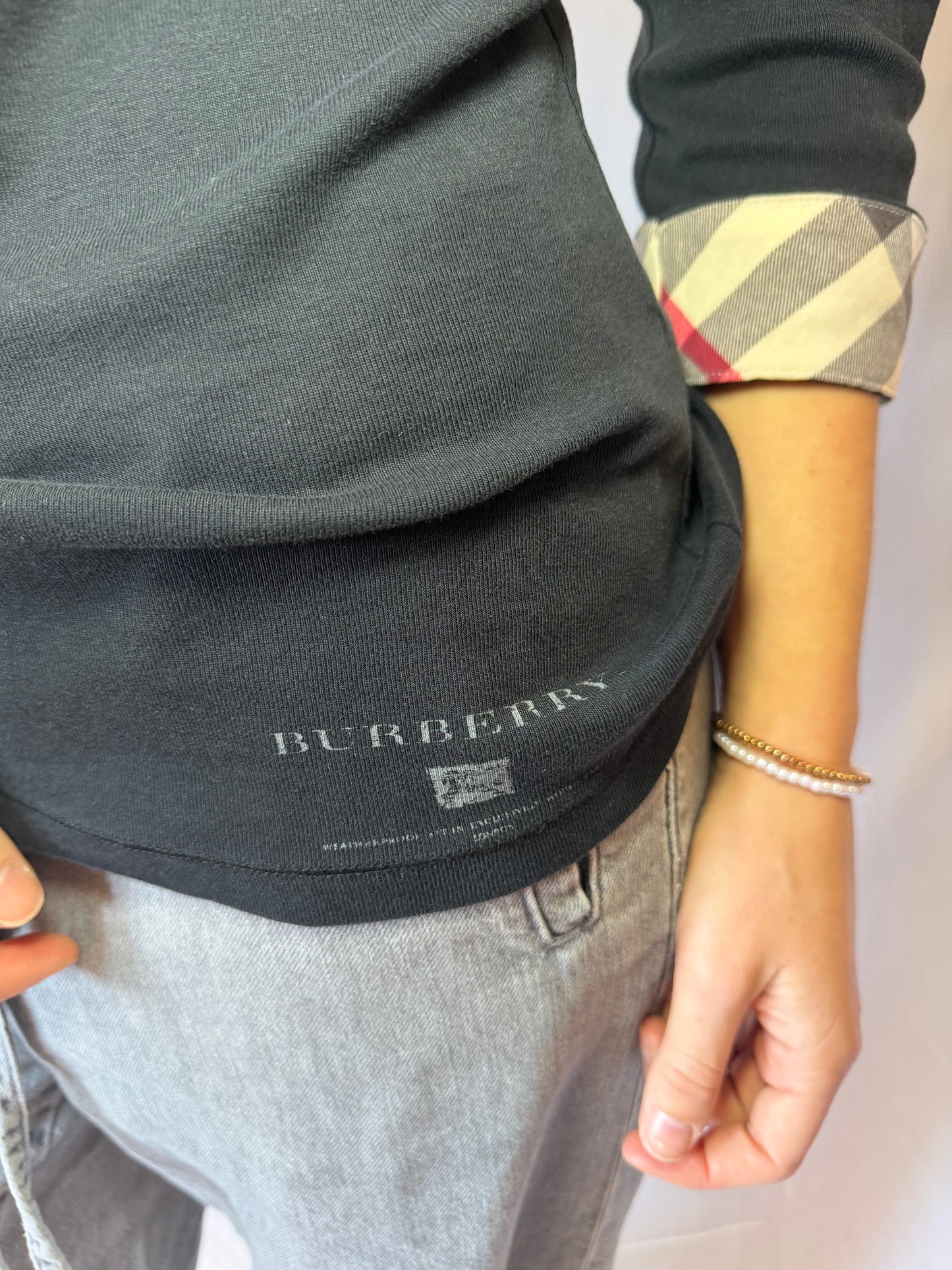 Burberry | Patterned Long Sleeve Top, L