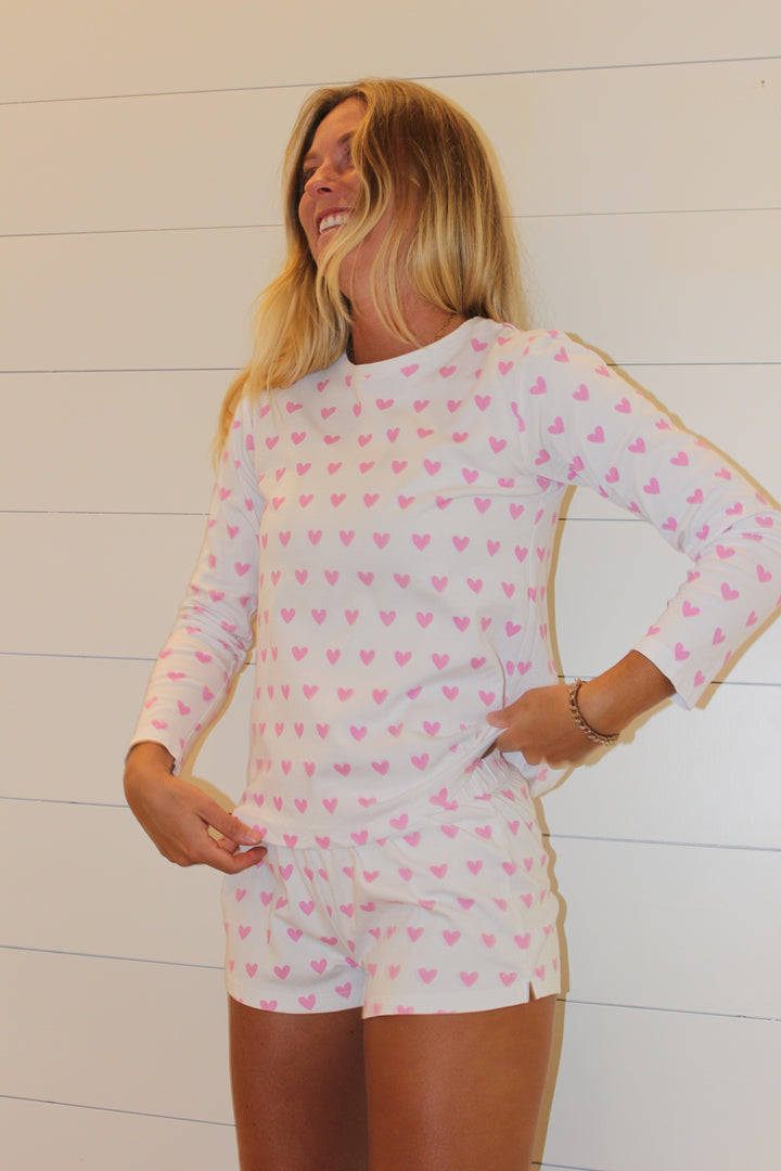 Lake | Heart Pajama Set, S