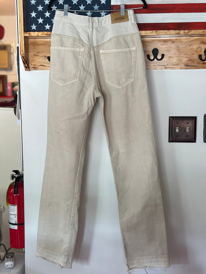 Isabel Marant | Noemie Two-Tone Denim Jeans