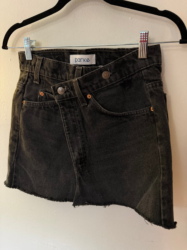 Parke | Crossover Denim Skirt, XS