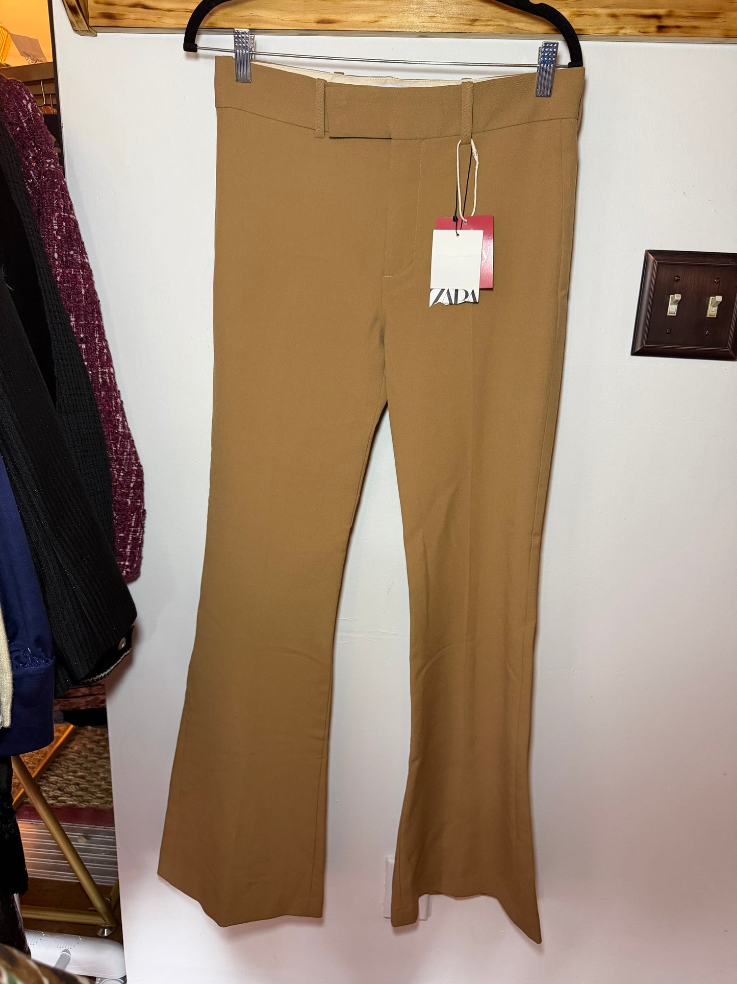 Zara | Camel Wide Leg Pants, S