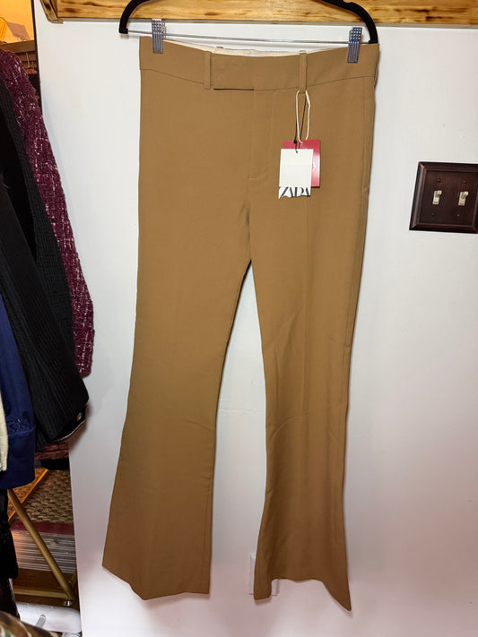 Zara | Camel Wide Leg Pants, S