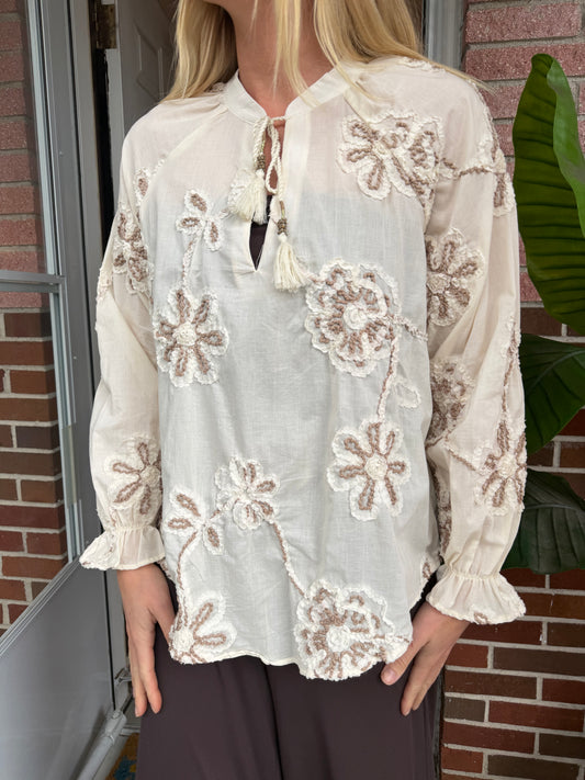 Zara | Lightweight Floral Top, M