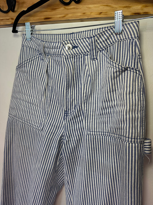 Divided | Blue and White Striped Jeans, 2