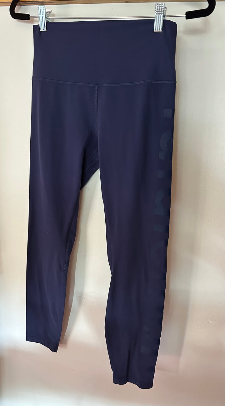 Lululemon | Navy Blue Labeled Leg 7/8 Leggings