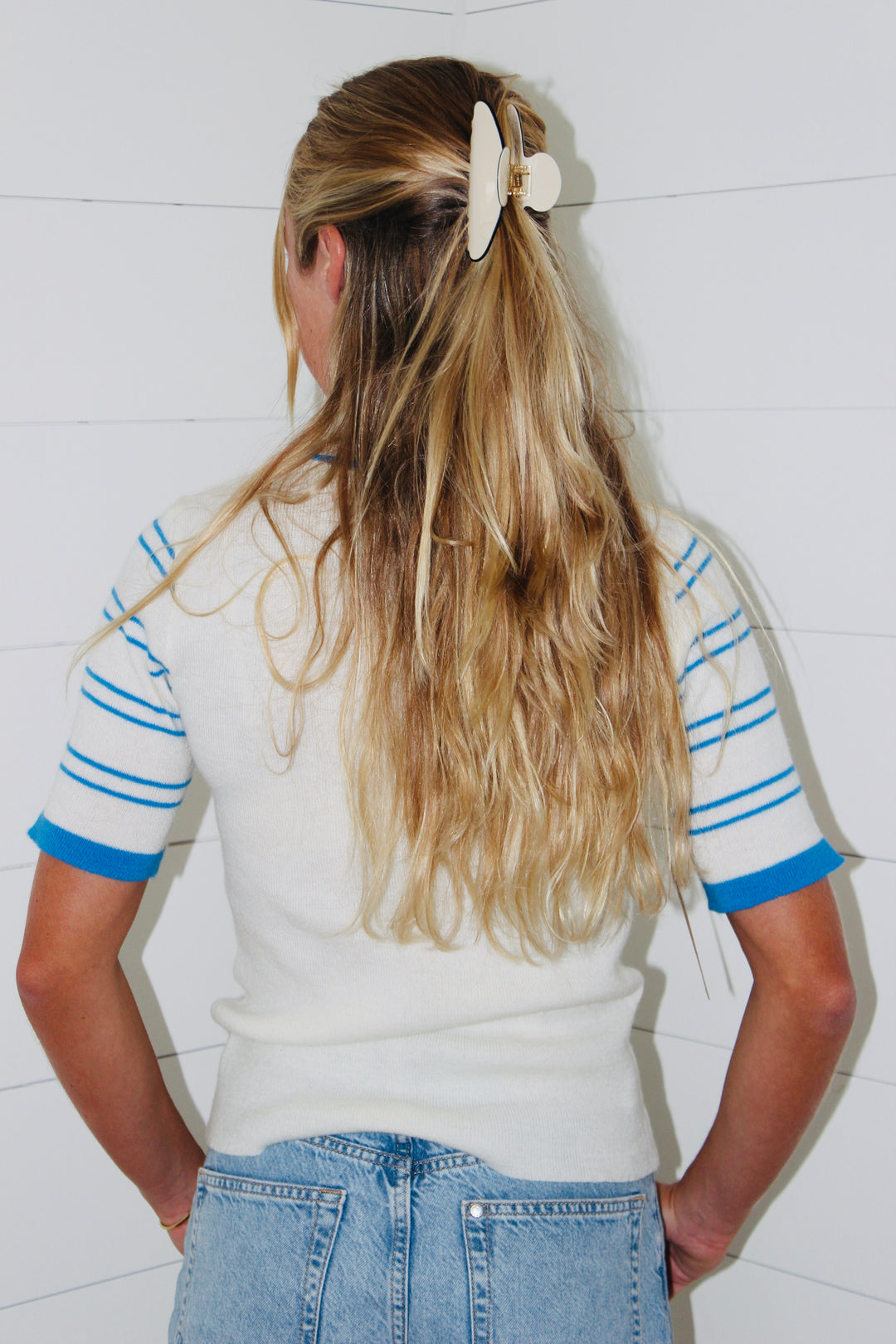 Endsley | Collared Striped Sweater, S