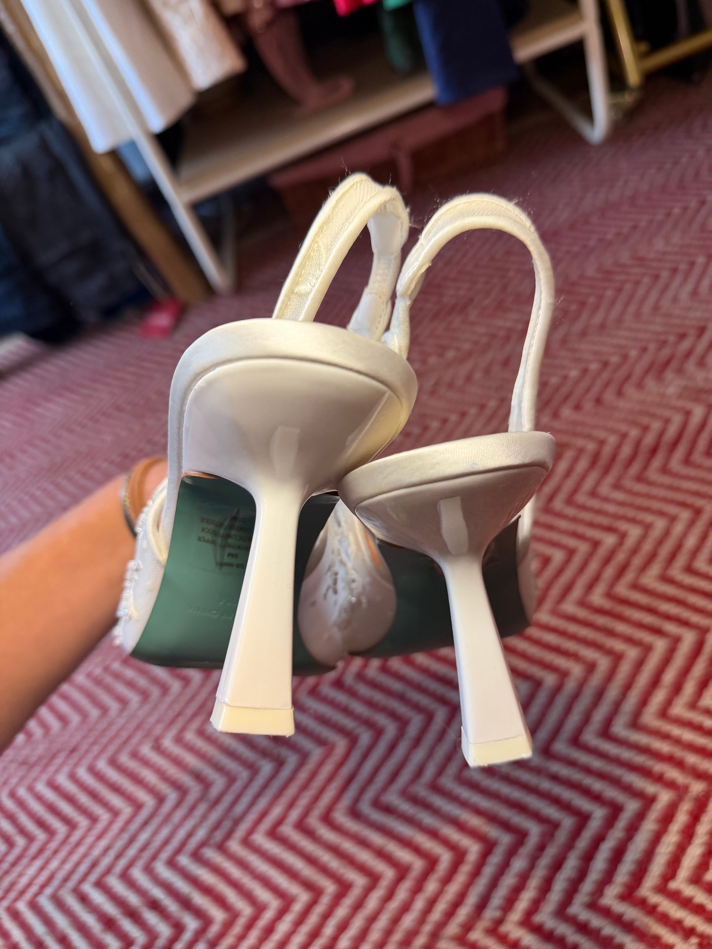 Betsy Johnson | Nikki Embellished Slingback Pumps, 9