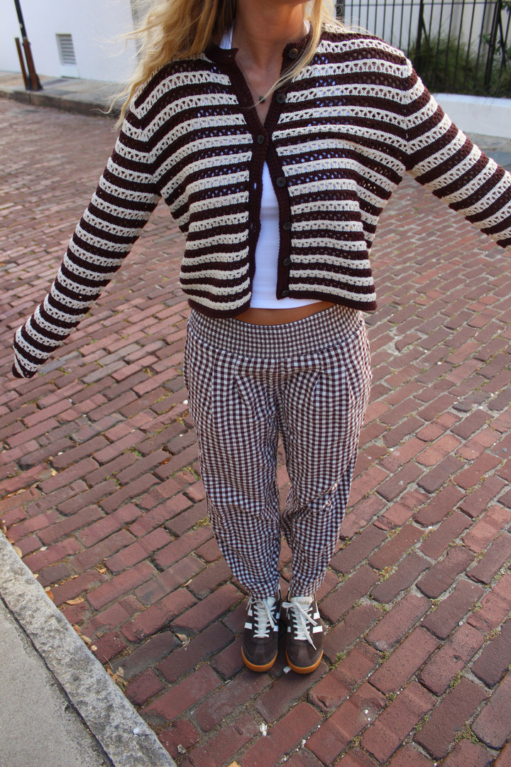 Madewell | Crochet Striped Sweater, M