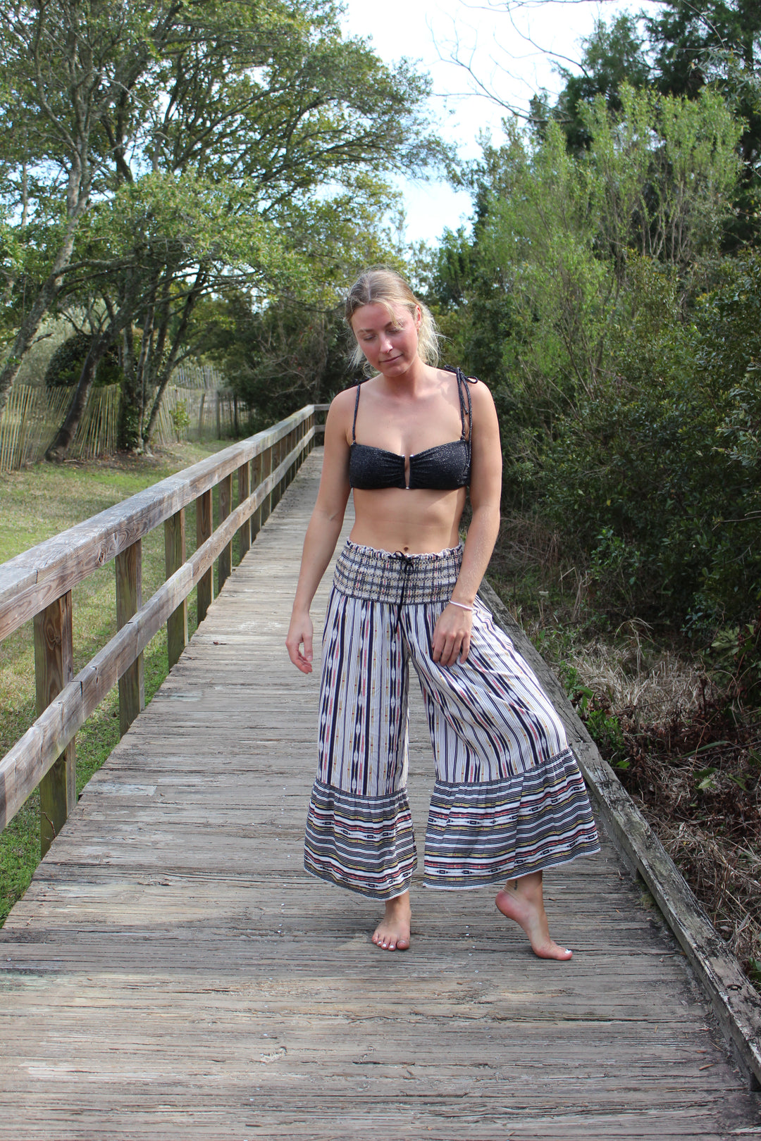 Maeve | Boho Smocked Pants, XS