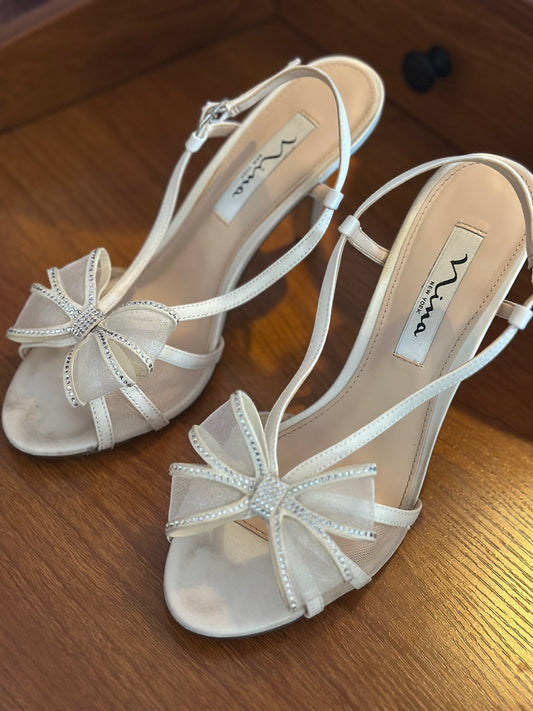 Nina | Bridal Bow Heels