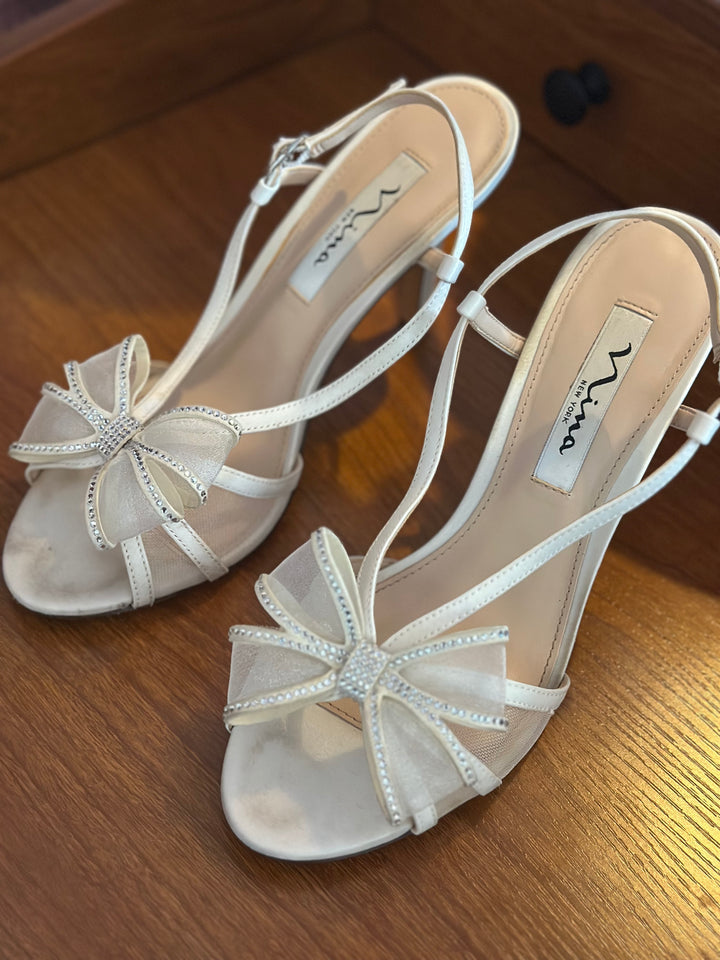 Nina | Bridal Bow Heels