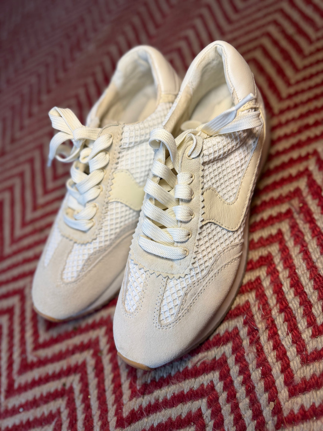 Dolce Vita | White Woven Mesh Sneakers, 9