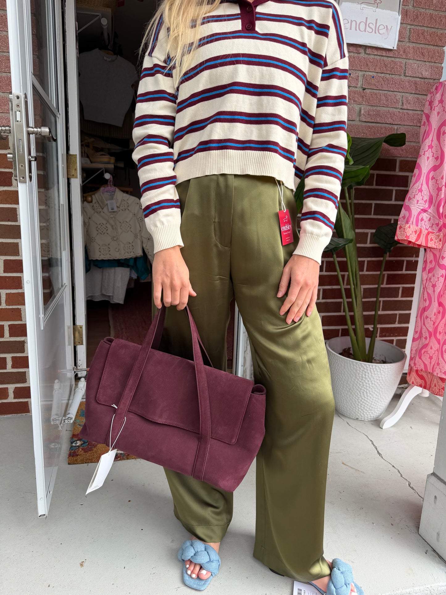 COS | Cow Leather Easel Tote Bag