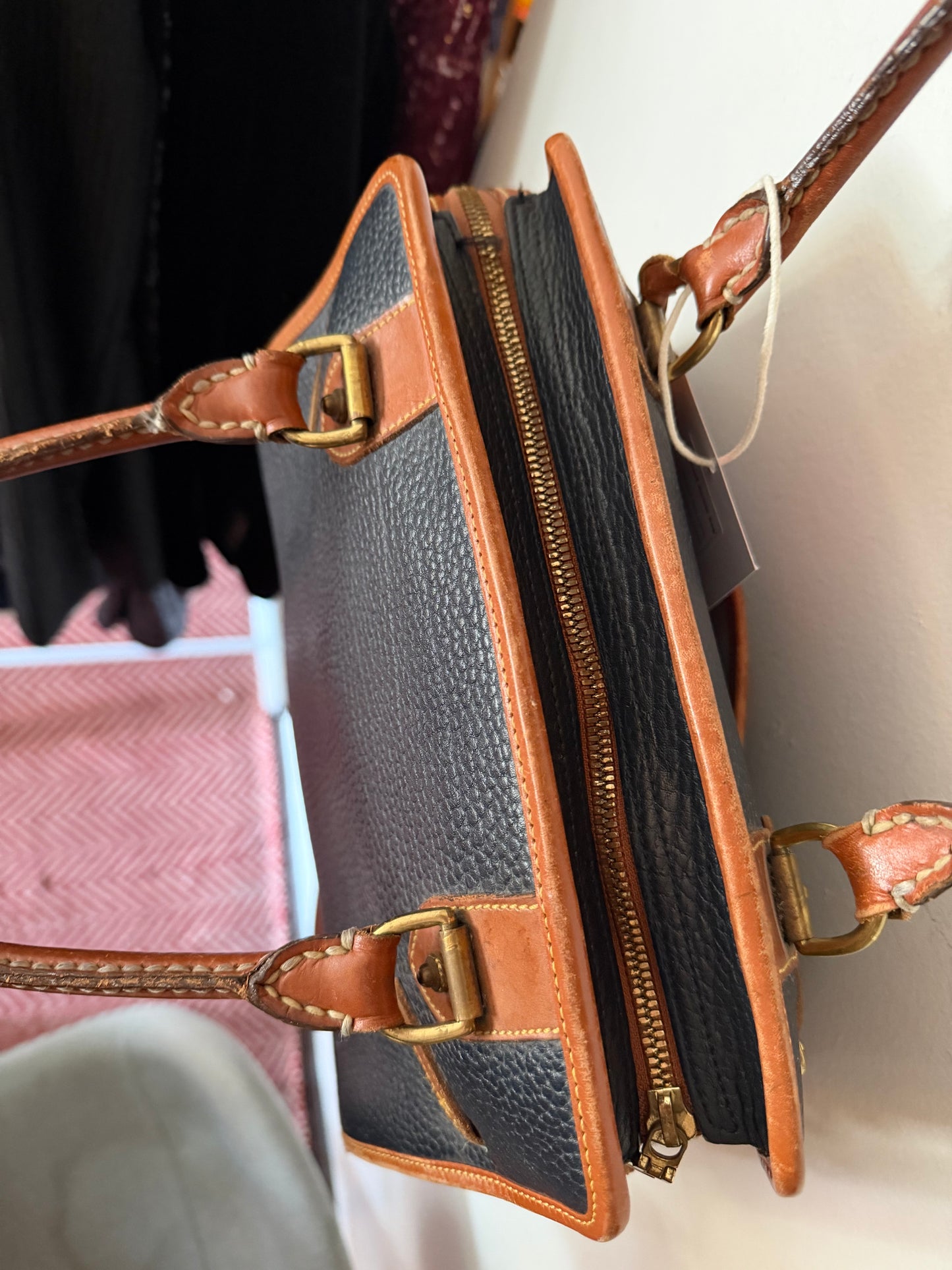 Dooney & Burke | Leather Satchel Buckle Bag