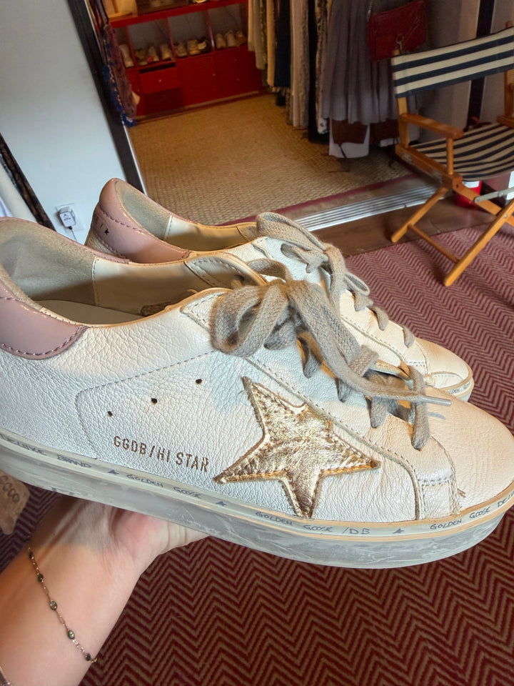 Golden Goose | Hi-Star Low Top Platform Sneakers, 36