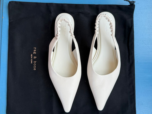 Rag & Bone | Mercer Pointed Toe Slingback Flat, 38.5