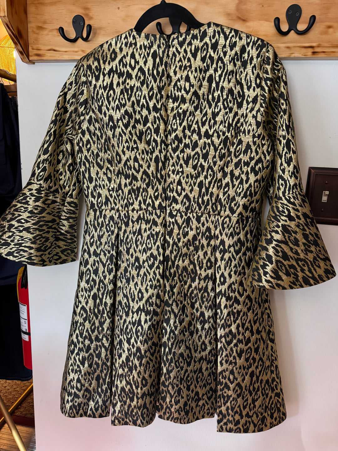 Tuckernuck | Gold Leopard Mel Dress, M