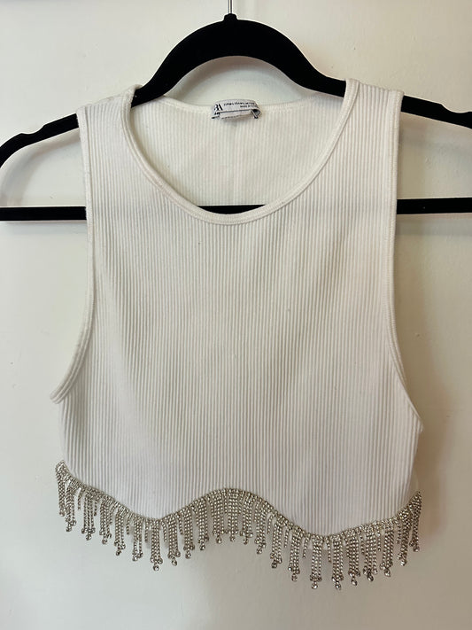 ZARA | Sparkle Tank Top