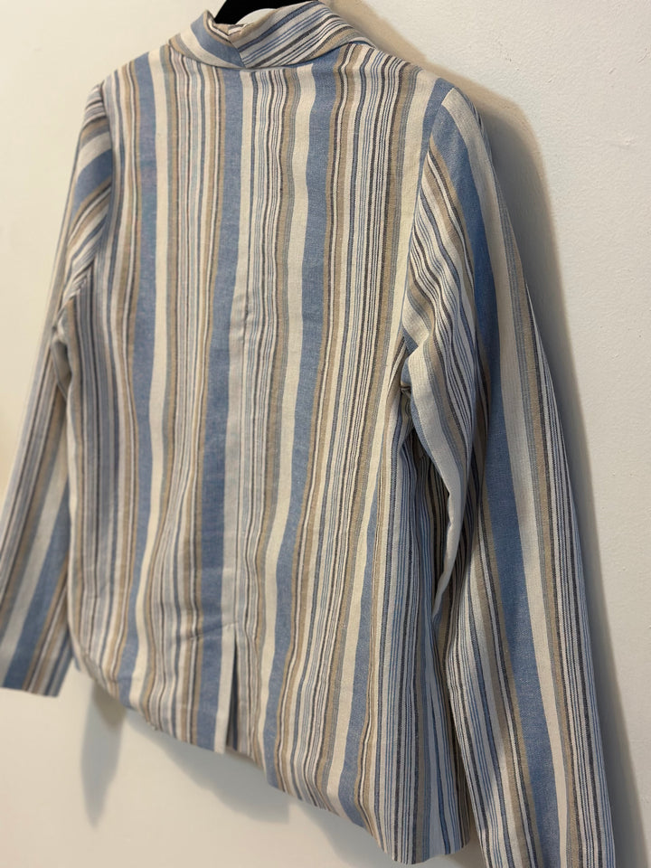 Sage The Label | Le Cascate White Multi Striped Blazer
